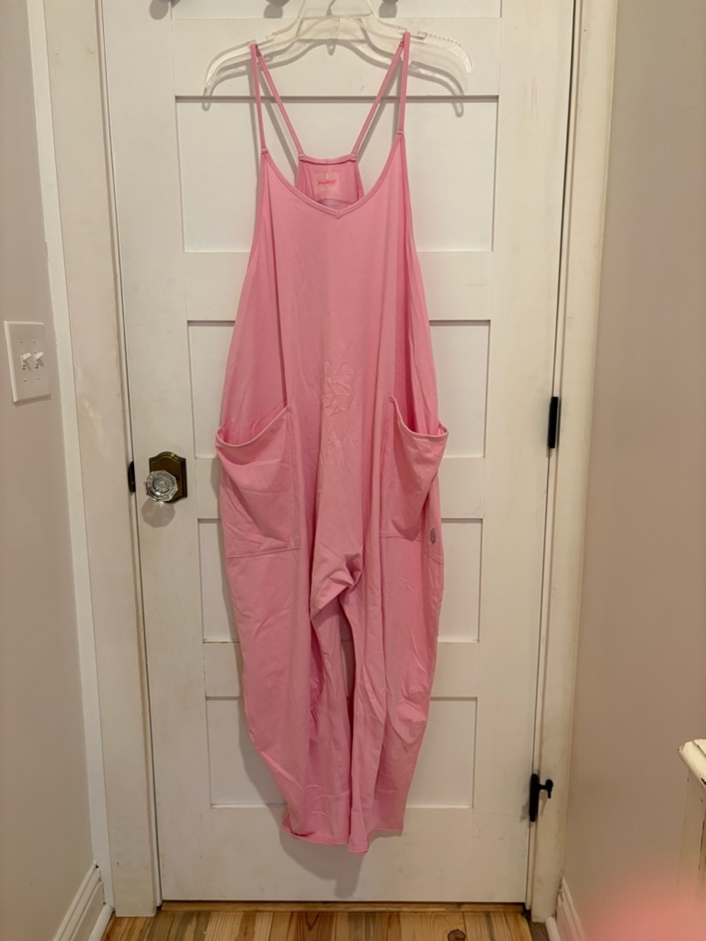 NWOT Medium Free People Movement Bubble Gum Pink Onesie